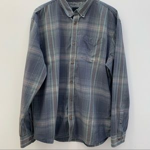 PrAna button down plaid long sleeve XL